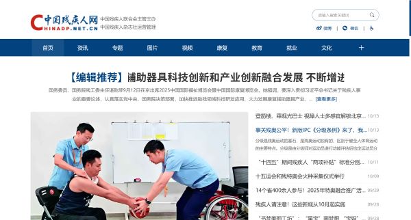 中国残疾人网预览图