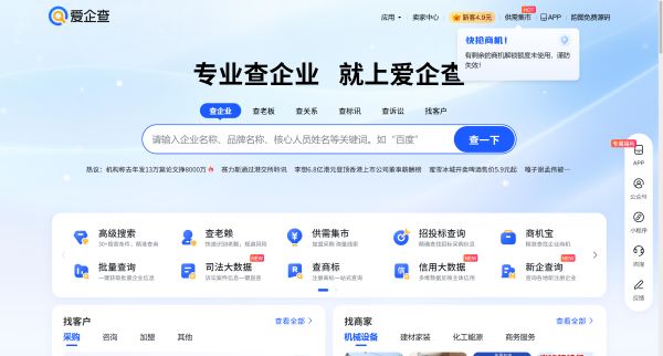 爱企查预览图